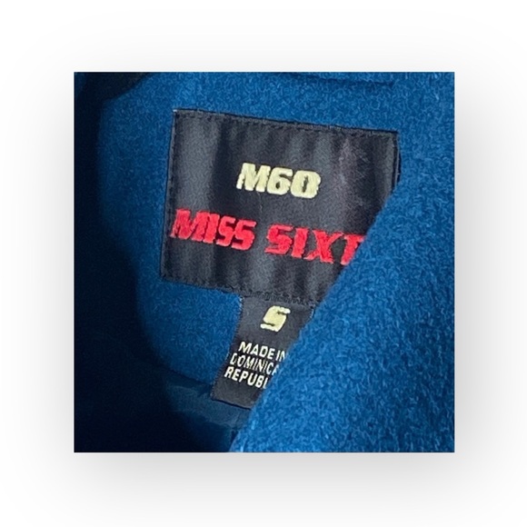 Miss Sixty ☻︎ Wool Double Breasted Pea Coat w/ Stitch Detail ☻︎ Aegean Blue ☻︎ S - Picture 11 of 16